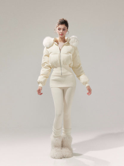 YZZI HE American-style retro waist-cinching cotton coat