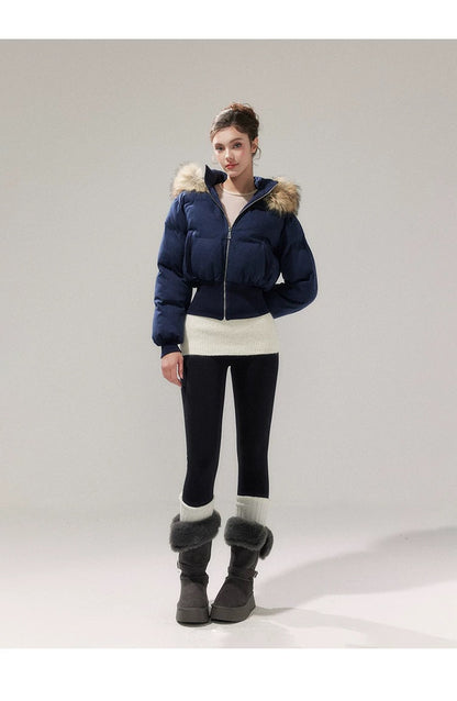 YZZI HE American-style retro waist-cinching cotton coat