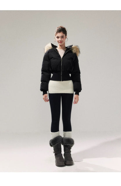 YZZI HE American-style retro waist-cinching cotton coat