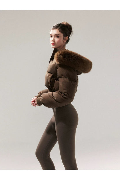 YZZI HE American-style retro waist-cinching cotton coat