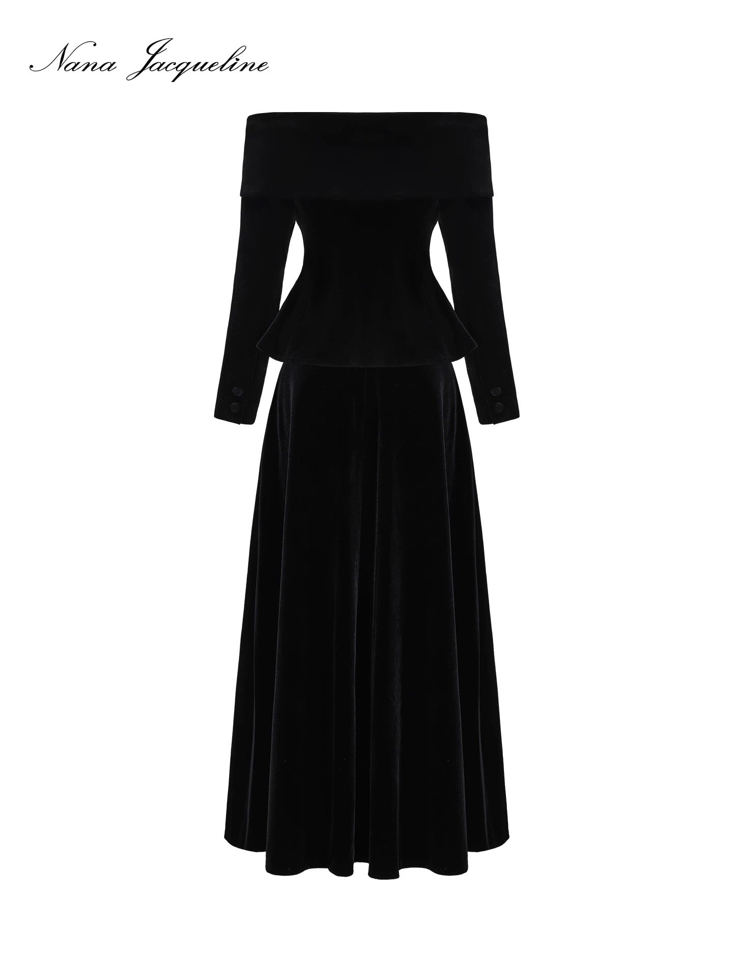 Nana Jacqueline Blaire Velvet Top + Blaire Velvet Maxi Skirt