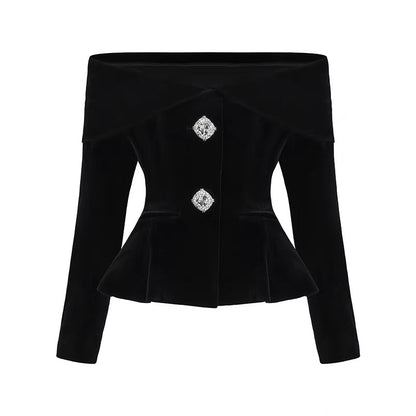 Nana Jacqueline Blaire Velvet Top + Blaire Velvet Maxi Skirt