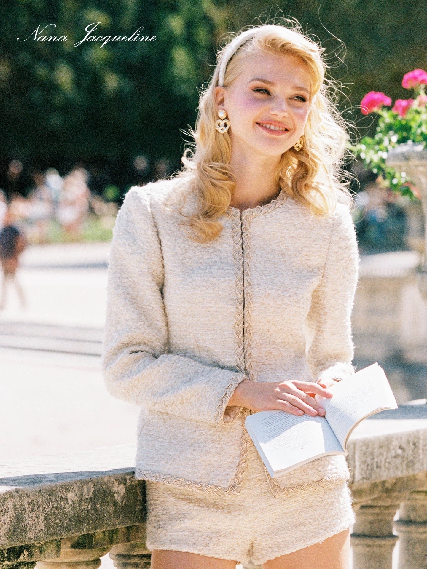 Nana Jacqueline Evelyn Tweed Jacket + Evelyn Tweed Shorts