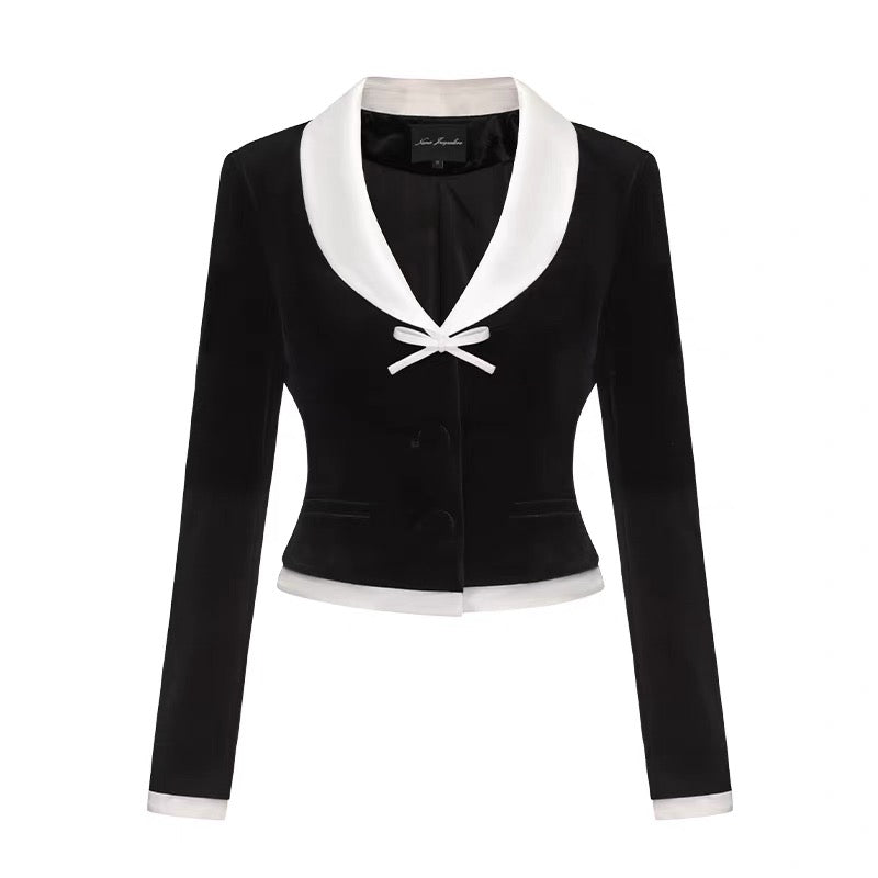 Nana Jacqueline 13 Victoria Velvet Blazer + Victoria Velvet Mini Skirt