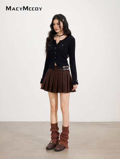 MacyMccoy MMC2025170 Knitted bottom shirt with patch pocket