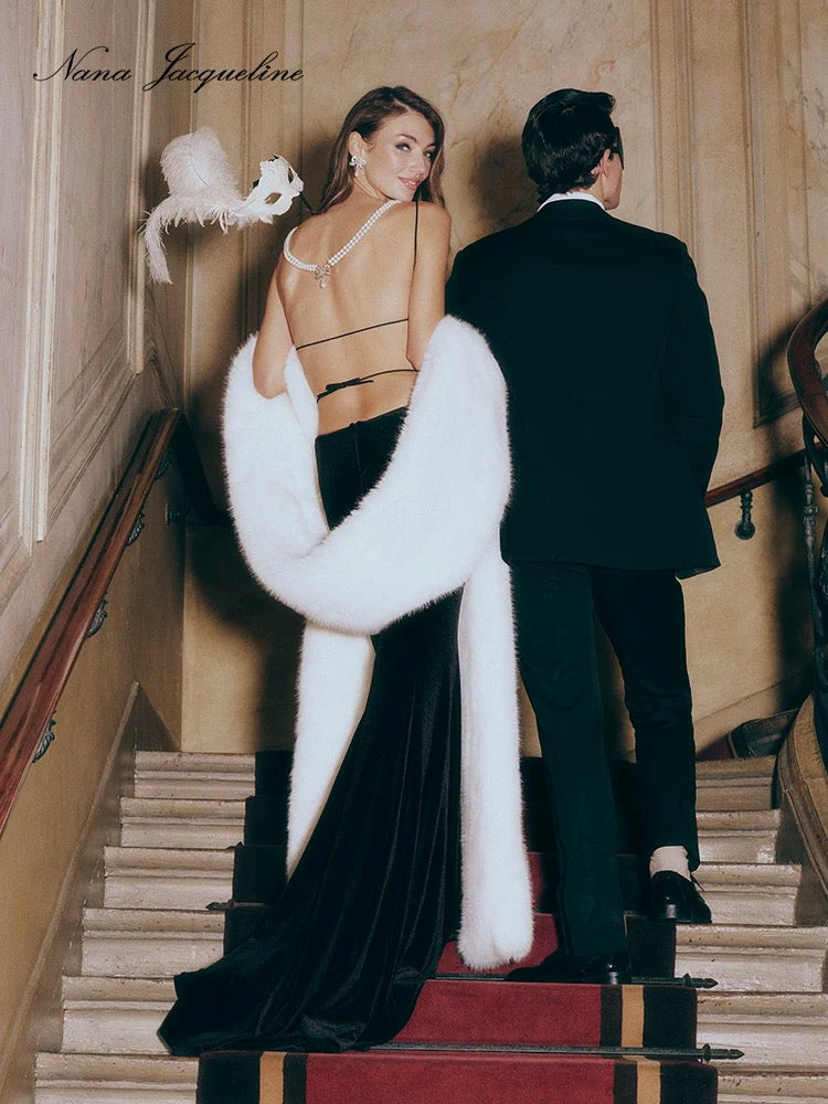 Nana Jacqueline Pauline Velvet Dress