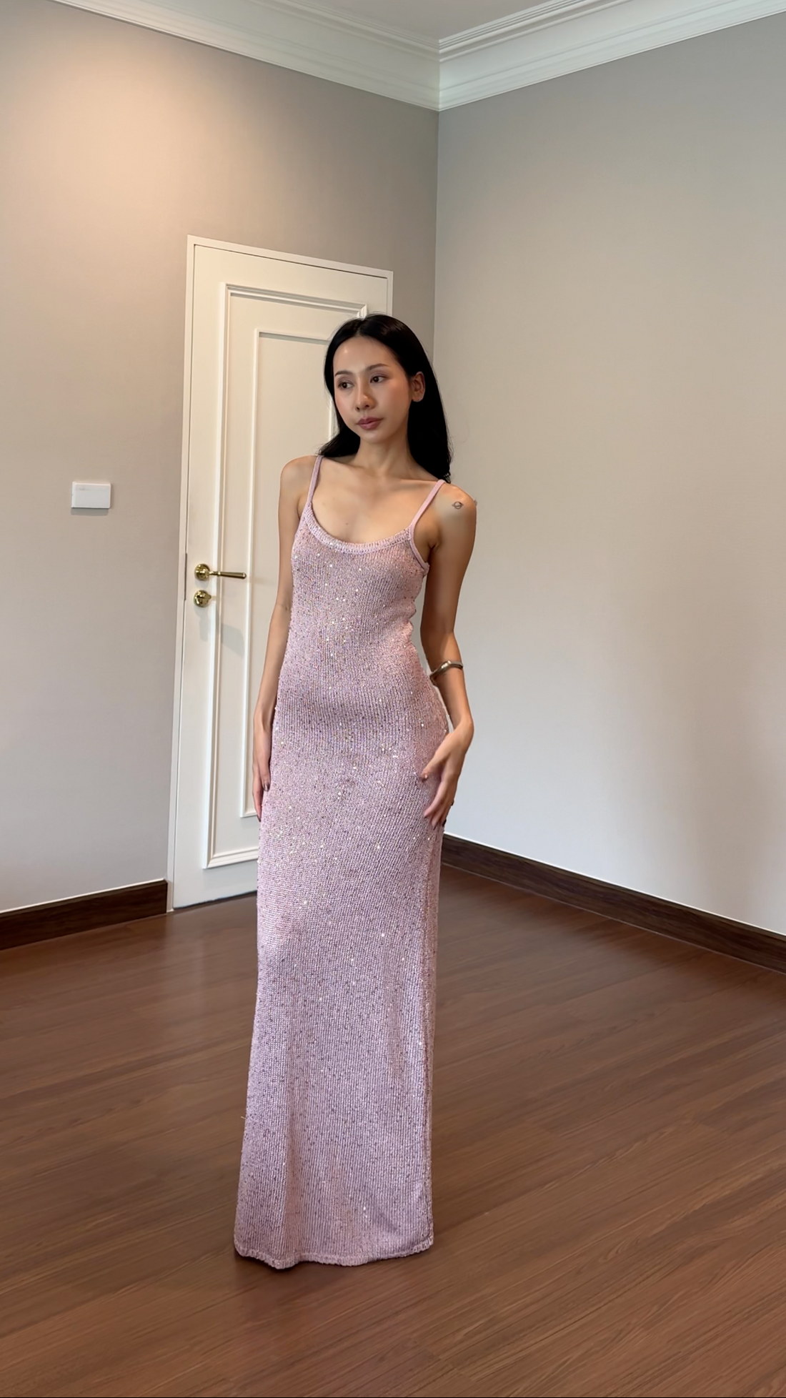 TC.store Woven Sequin Dress (2color)