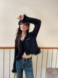 LAFREEDOM Fur Knitted Top(2color)