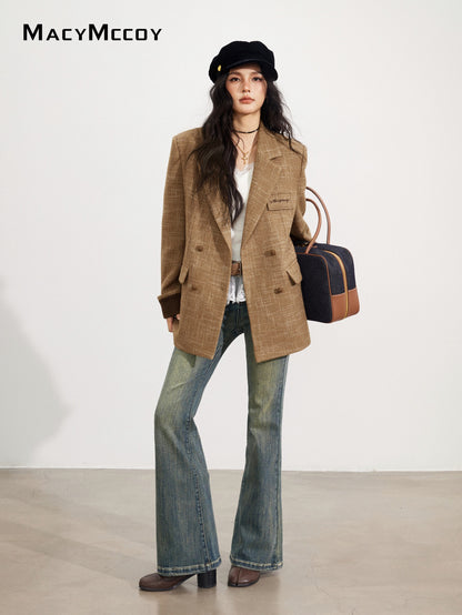 MacyMccoy MMC2025166 Vintage woolen suit jacket