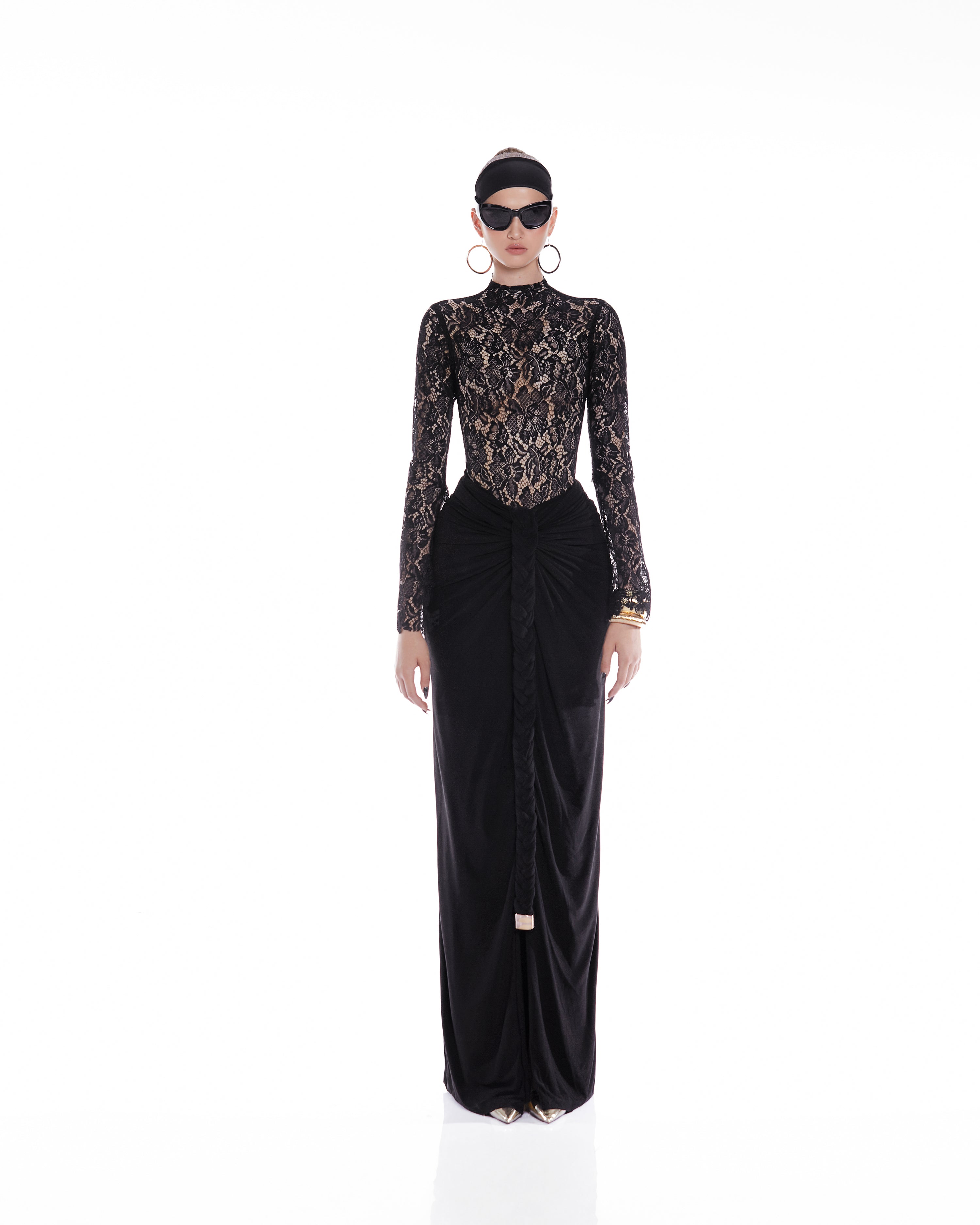 MAEL FEMME GWEN LACE BODYSUIT &amp; SADIE SKIRT(2 colors)