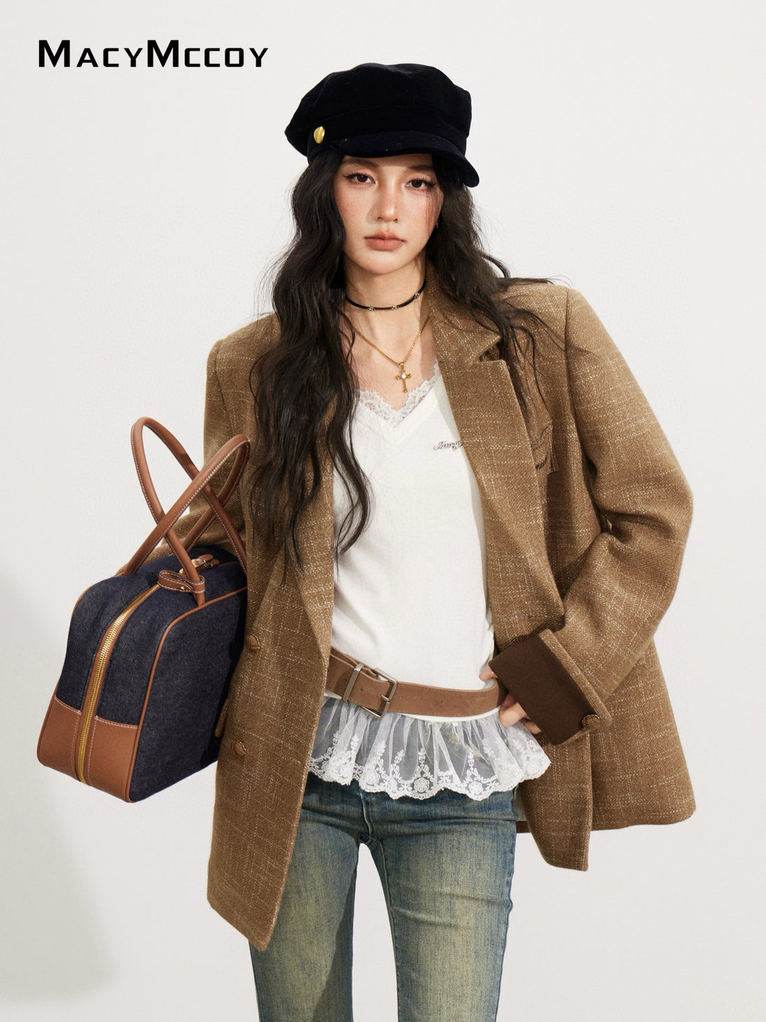 MacyMccoy MMC2025166 Vintage woolen suit jacket