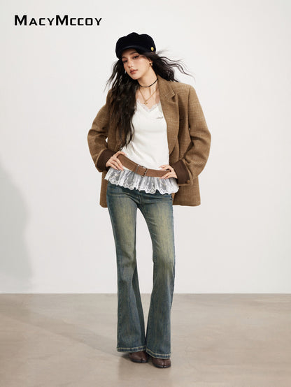 MacyMccoy MMC2025166 Vintage woolen suit jacket
