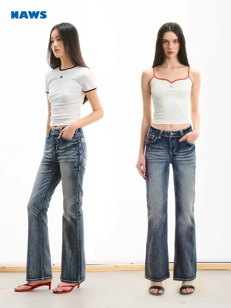 NAWS Low waisted and slightly elastic jeans