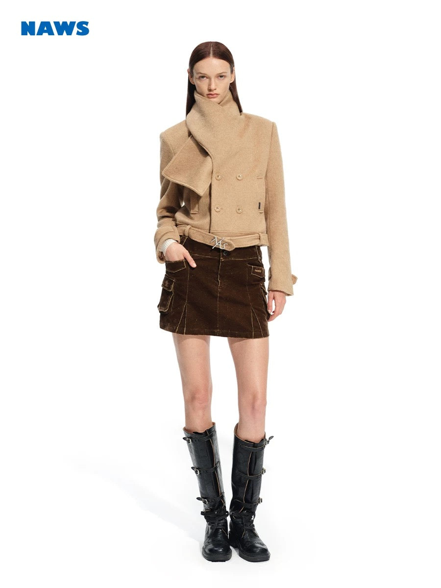 NAWS Scarf woolen coat