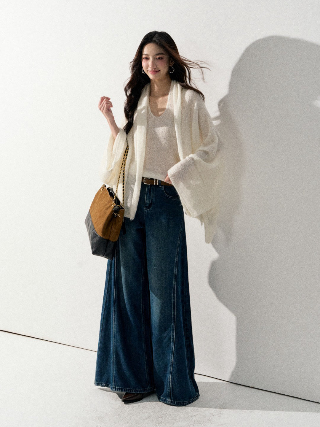 Lafreedom LAF350928 Lazy style loose wool cardigan