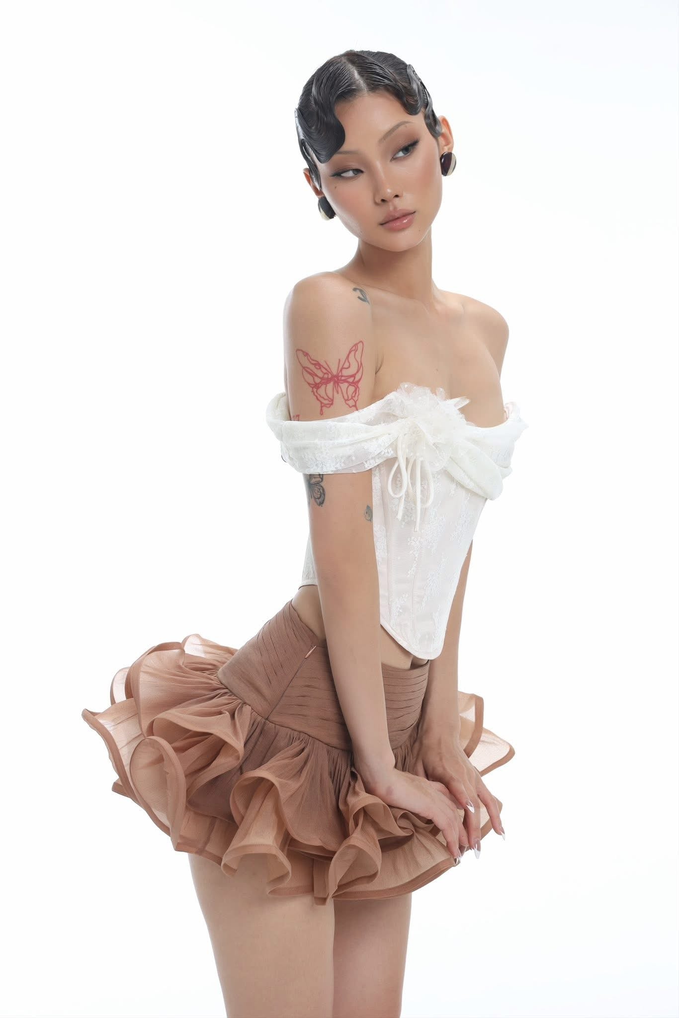 FFSD Bustier Top &amp; Ruffle Skirt