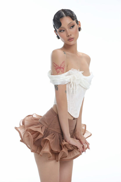 FFSD Bustier Top &amp; Ruffle Skirt