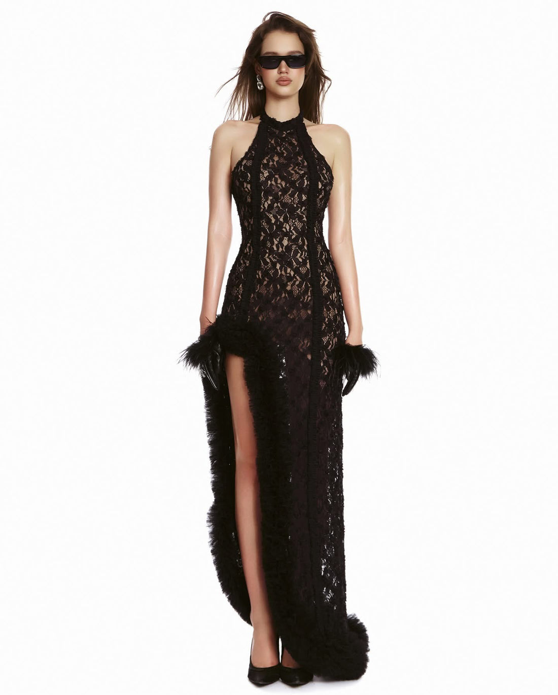 Moulinrose Raven Lace Dress