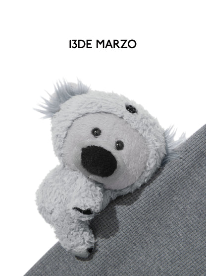 13DE MARZO Koala Coat Cute Grey Hoodie