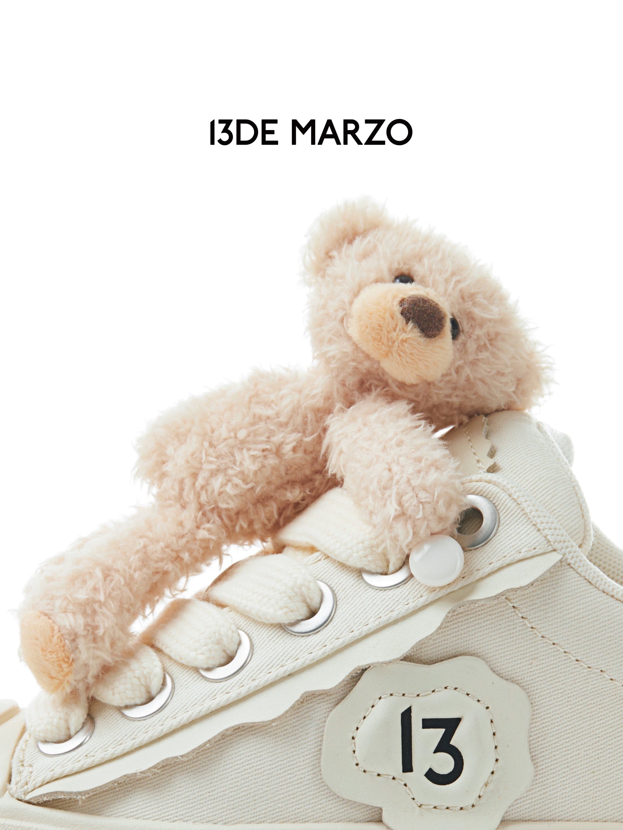 13DE MARZO Thick soled casual canvas shoes