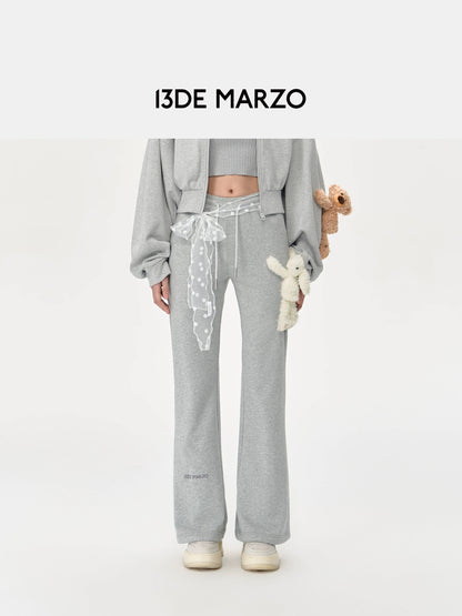 13DE MARZO Basic micro flared casual pants