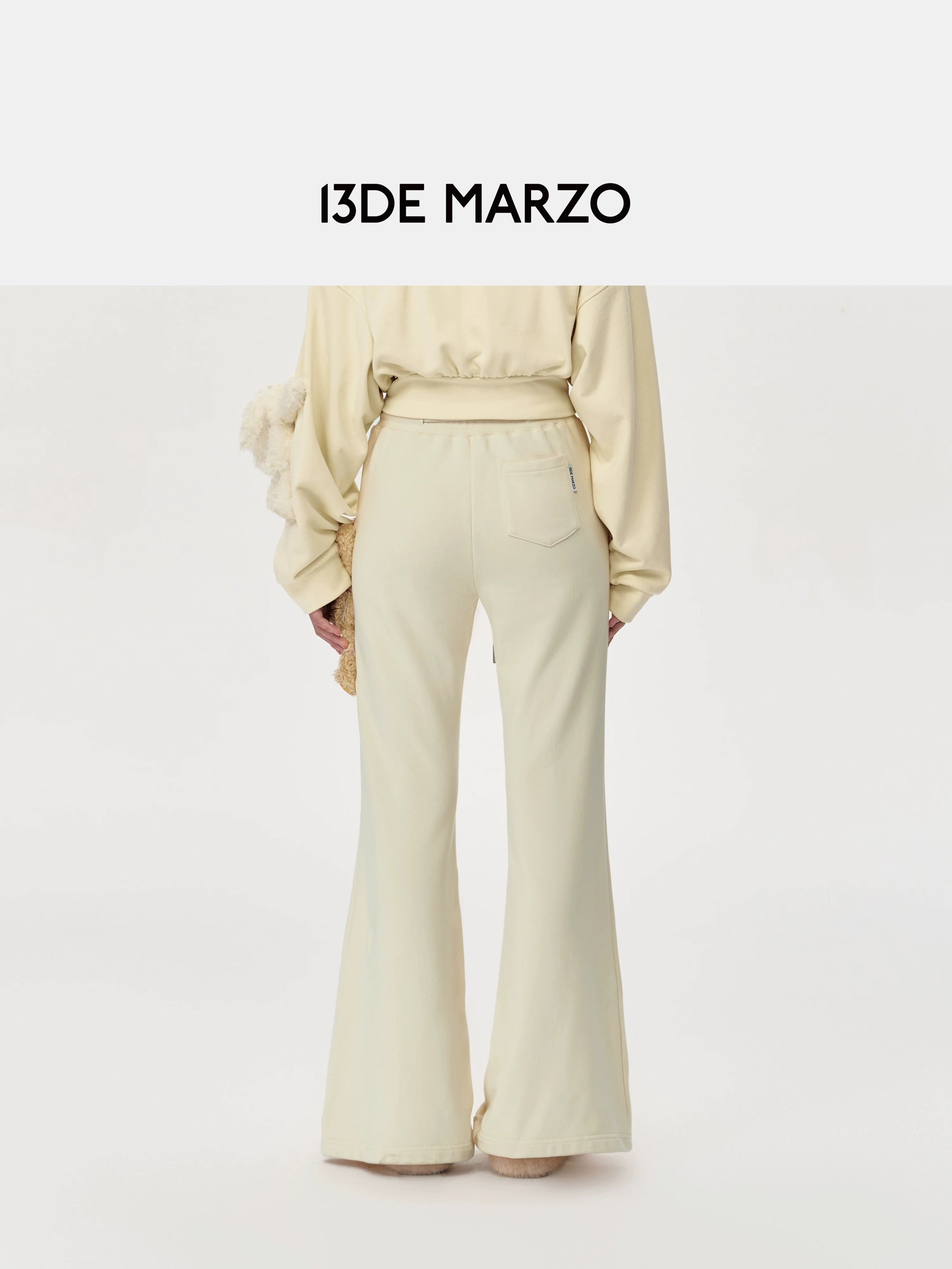 13DE MARZO Basic micro flared casual pants