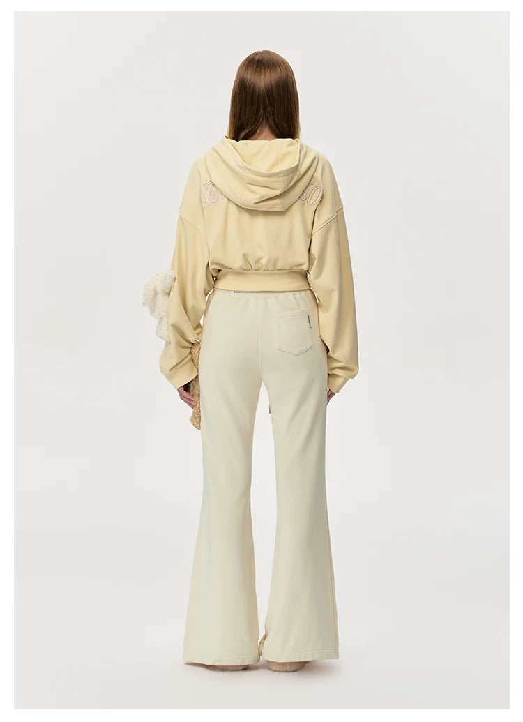 13DE MARZO Basic micro flared casual pants