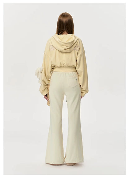 13DE MARZO Basic micro flared casual pants