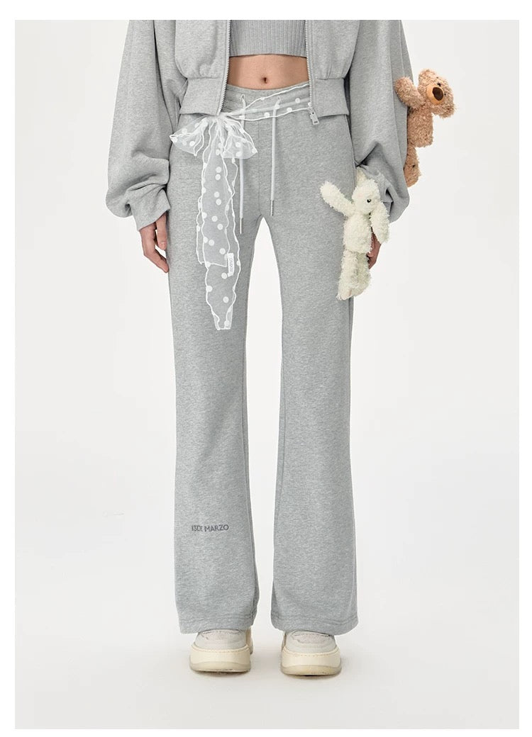 13DE MARZO Basic micro flared casual pants