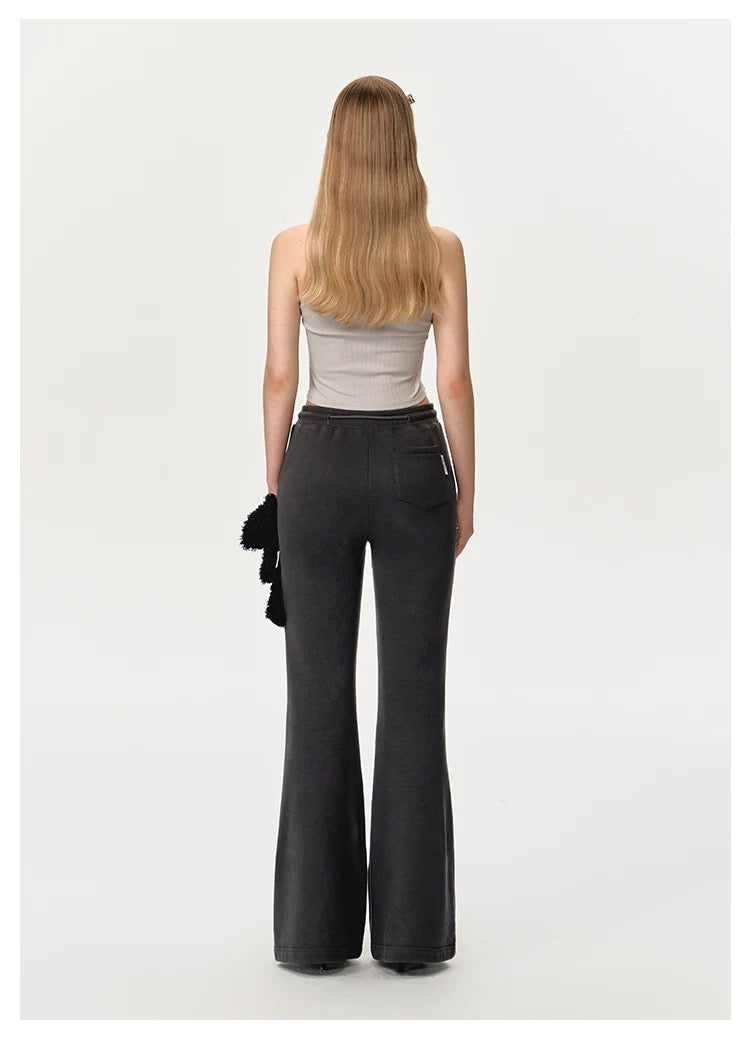 13DE MARZO Basic micro flared casual pants