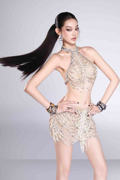 Bandage Dress Veil Dress