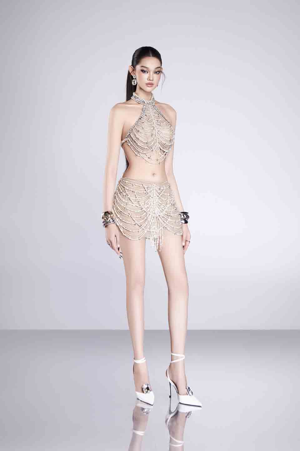 Bandage Dress Veil Dress