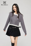 MacyMccoy Polo Knit Sweater(2color)