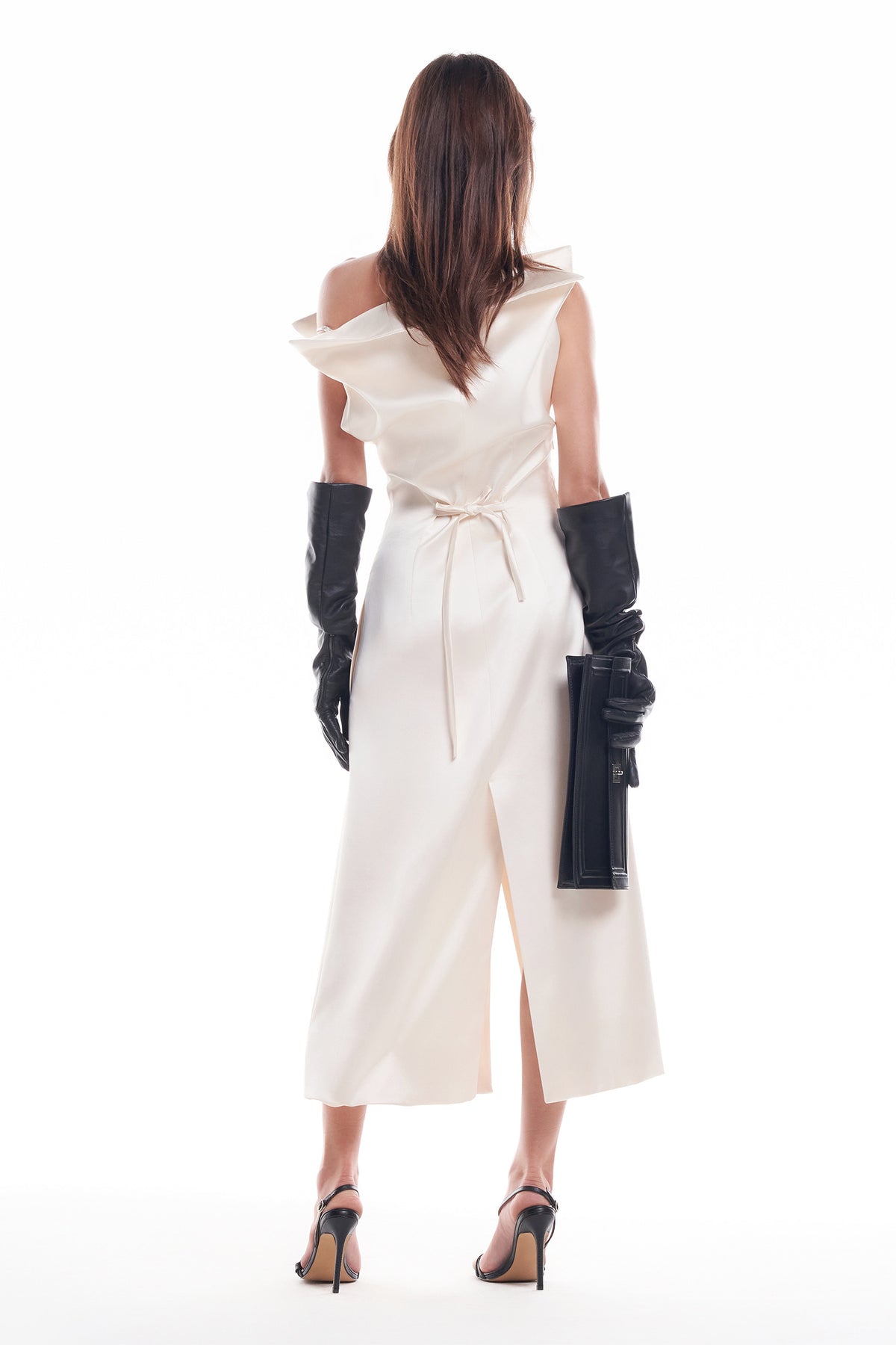 DATT FLORALE SILK MIDI DRESS(2COLOR)