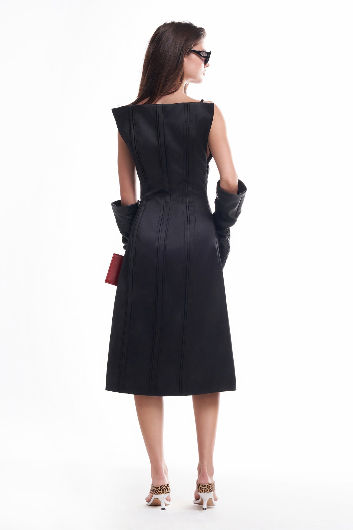DATT FLORALE SILK MIDI DRESS(2COLOR)