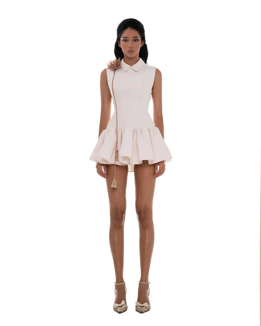 Huelleyrose Joan Dress Flower Pin-Beige (2color)