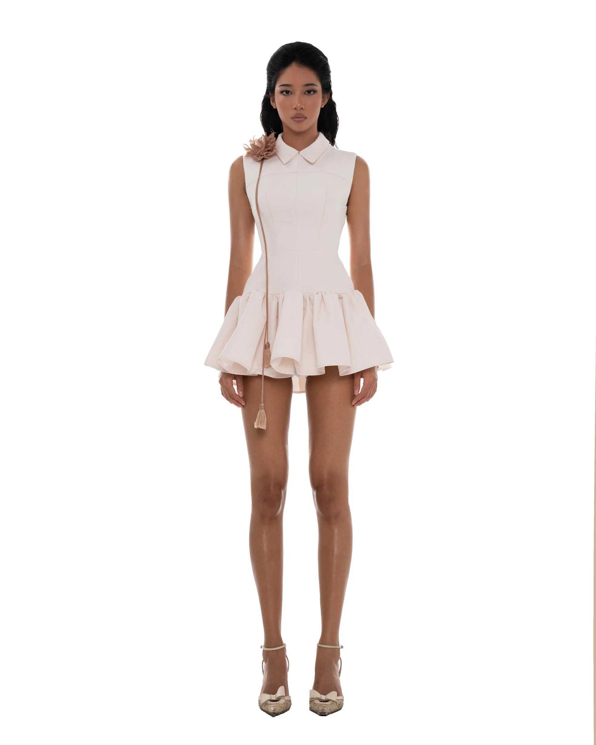 Huelleyrose Joan Dress Flower Pin-Beige (2color)