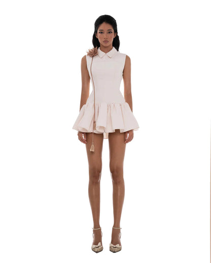 Huelleyrose Joan Dress Flower Pin-Beige (2color)