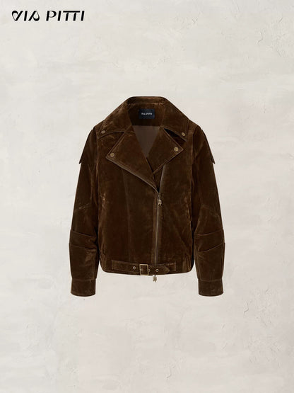 VIA PITTI VIACC526 Retro loose denim down jacket