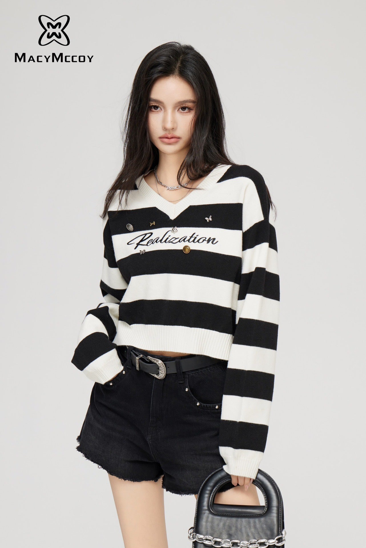 MacyMccoy Striped Sweater