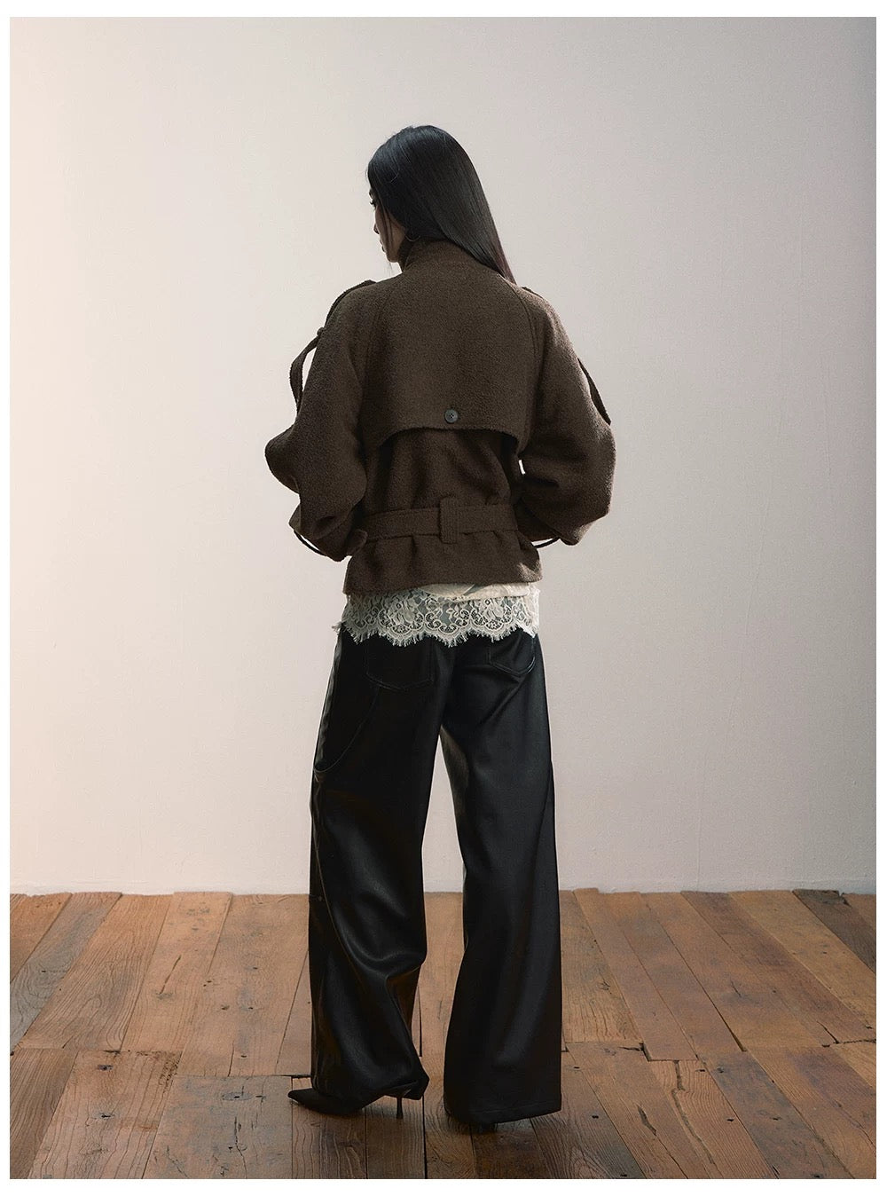 VIA PITTI VIADC586 Double breasted contrasting color wool jacket