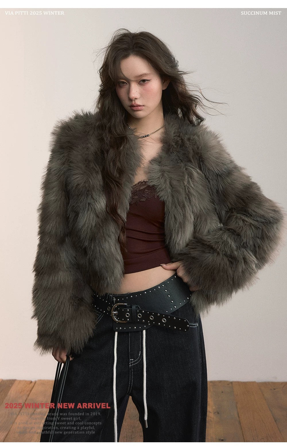 VIA PITTI VIADC583 Heavy Industry Short PU Leather Warm Jacket