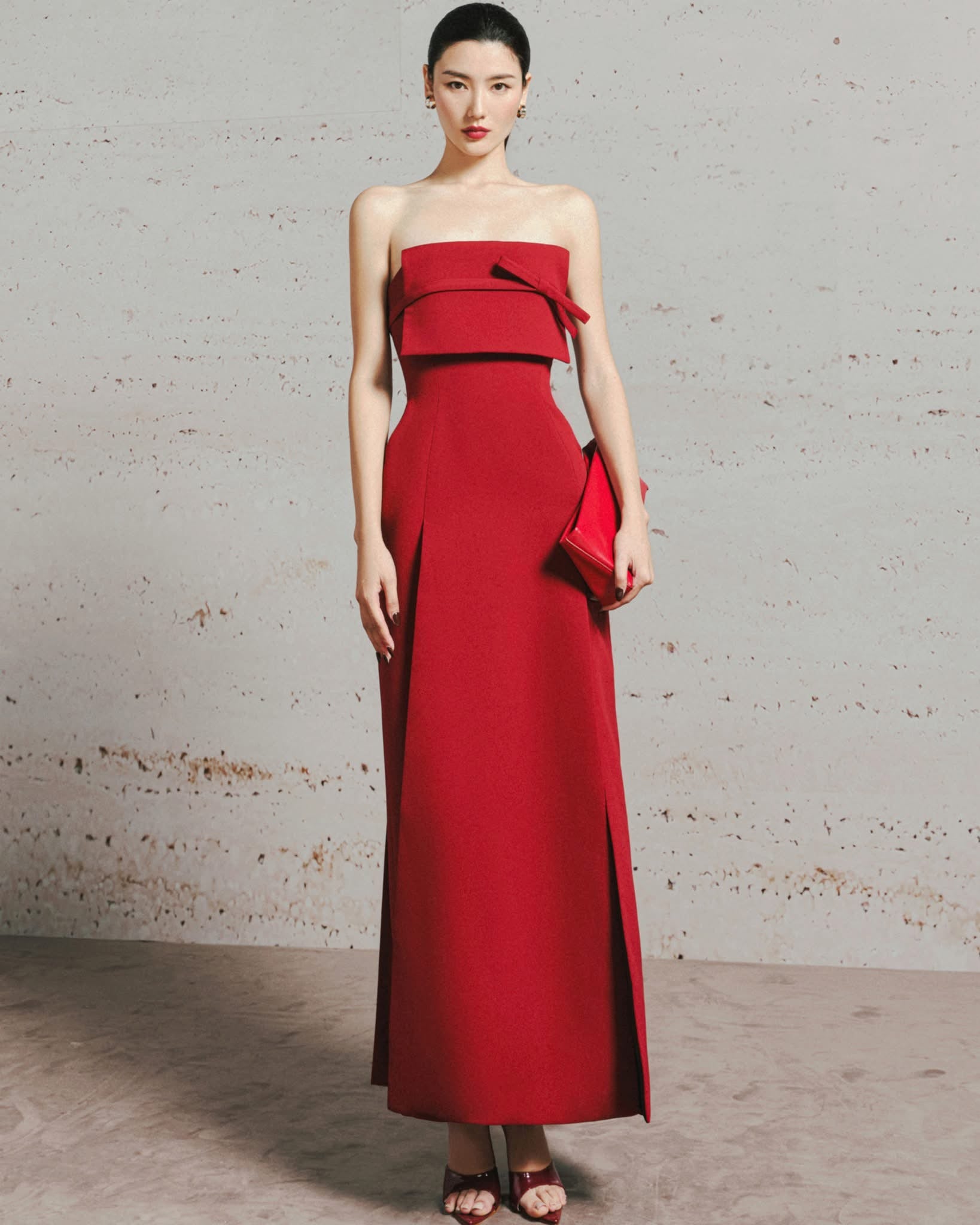 LANE JT RBRIELLE MIDI DRESS