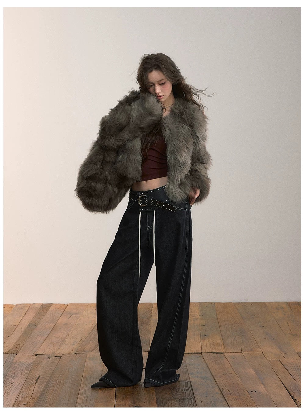 VIA PITTI VIADC583 Heavy Industry Short PU Leather Warm Jacket