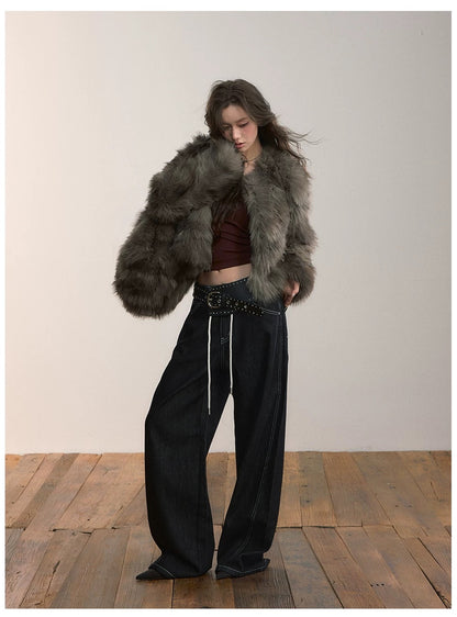 VIA PITTI VIADC583 Heavy Industry Short PU Leather Warm Jacket