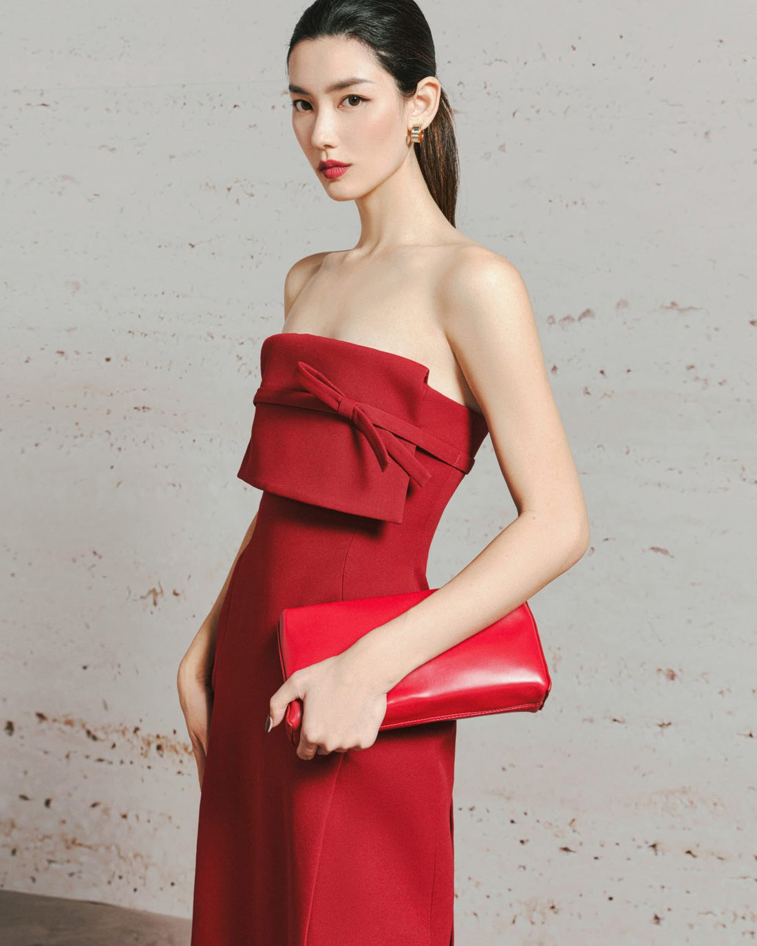 LANE JT RBRIELLE MIDI DRESS