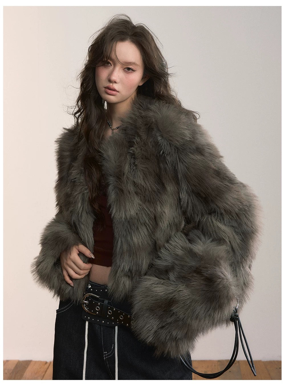 VIA PITTI VIADC583 Heavy Industry Short PU Leather Warm Jacket