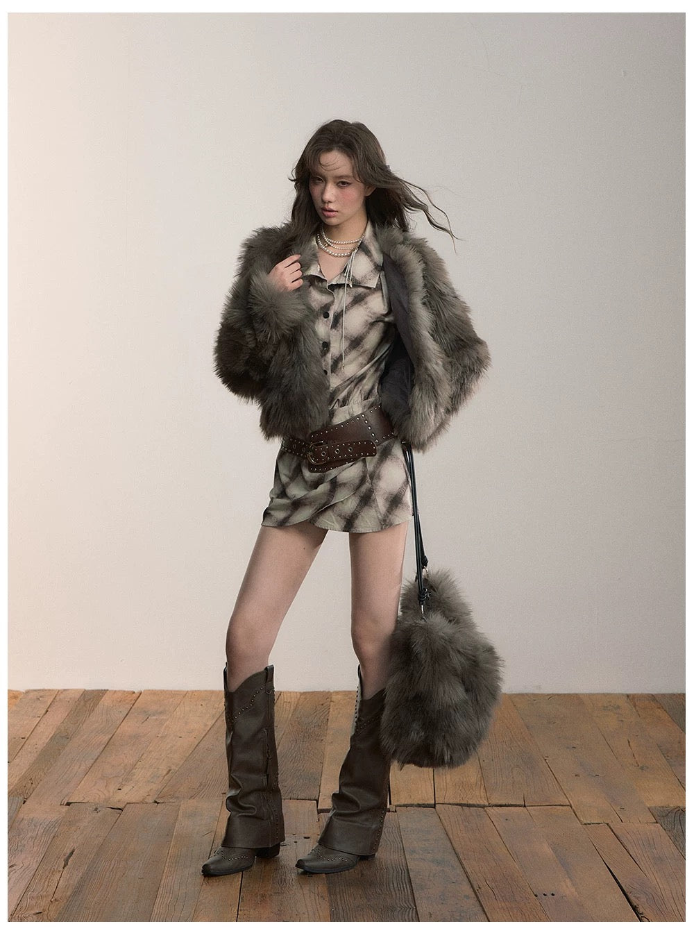 VIA PITTI VIADC583 Heavy Industry Short PU Leather Warm Jacket