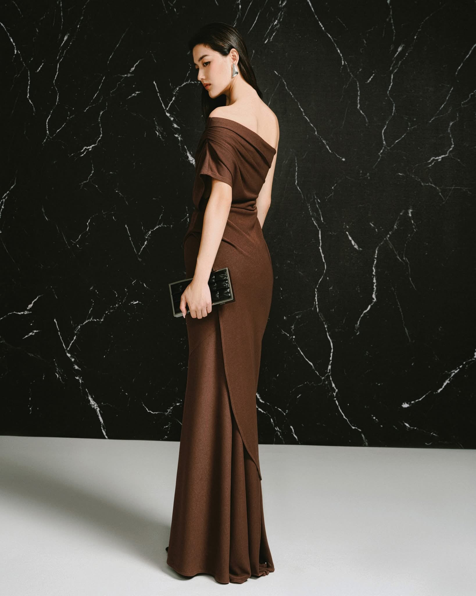 LANE JT ESME ONE-SHOULDER TOP &amp; ESME LONG SKIRT
