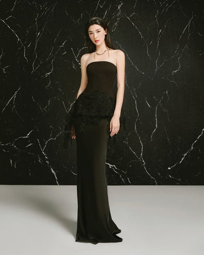 LANE JT MALIKA TOP  &amp; MALIKA SILK LONG SKIRT